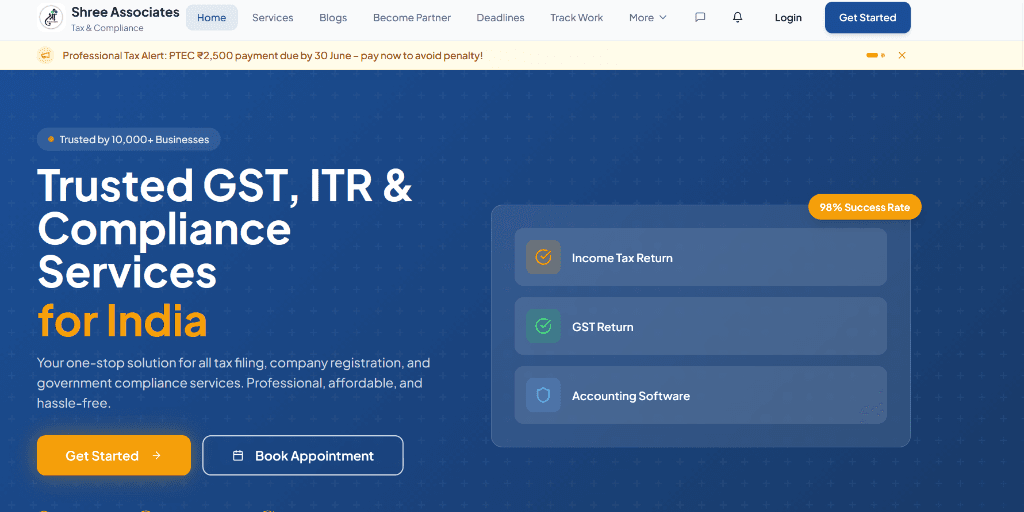 Shree Associate & CA Platform